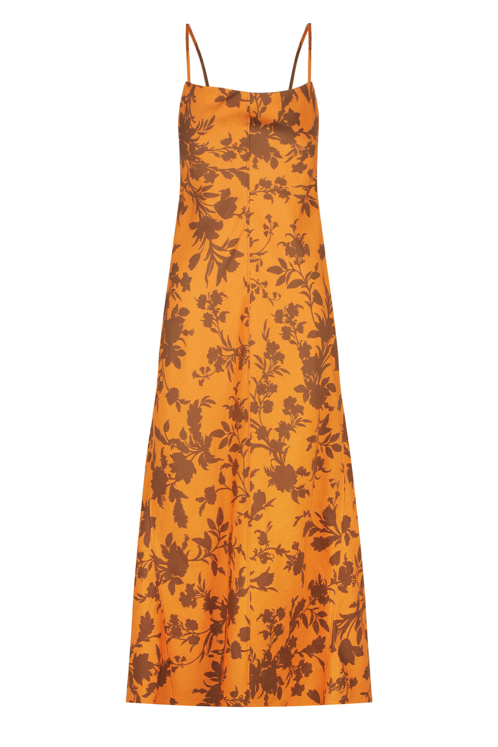Shona Joy Uli Linen Bias Slip Midi Dress