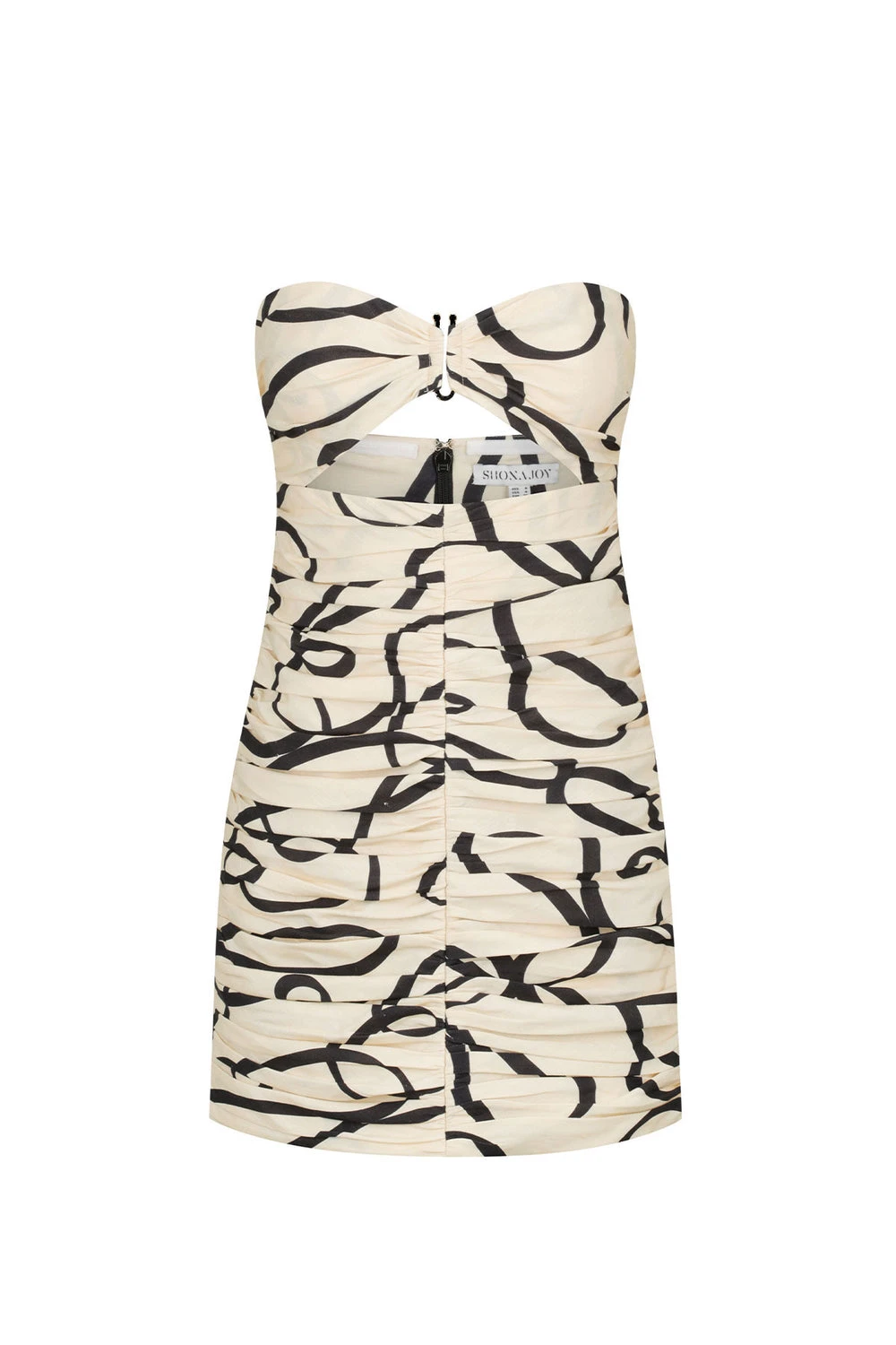Shona-Joy-Vietri-Linen-Strapless-Ruched-Mini-Dress Shona Joy dress
