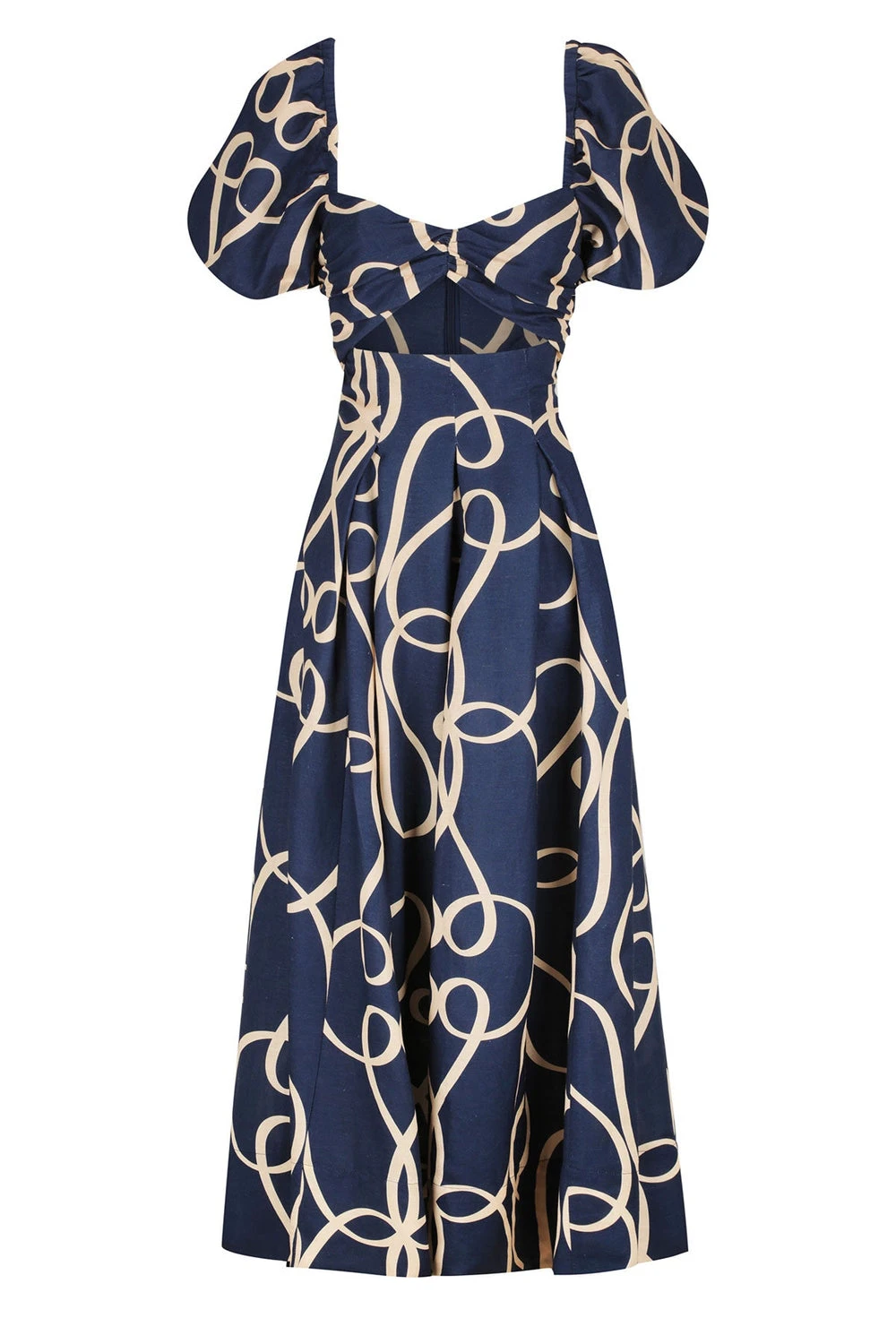 Shona-Joy-Vivaro-Linen-Short-Sleeve-Cut-Out-Midi-Dress Shona Joy dress