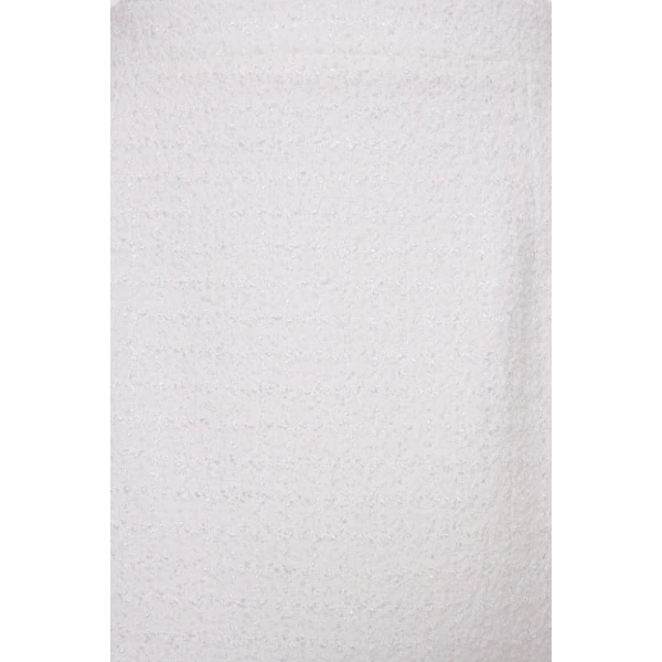 Checked Tweed Boucle Midi Skirt - Image 4