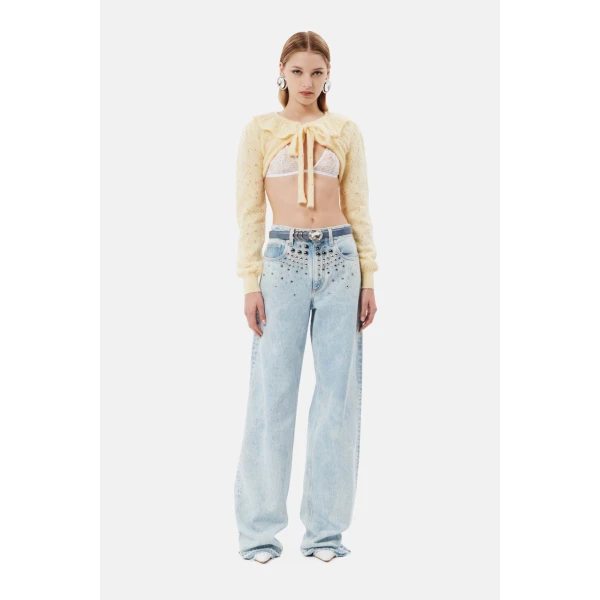Denim Jeans With Studs - Image 2