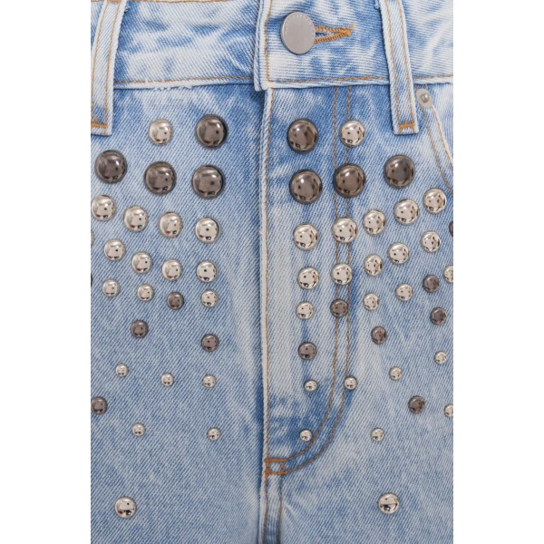 Denim Jeans With Studs - Image 4
