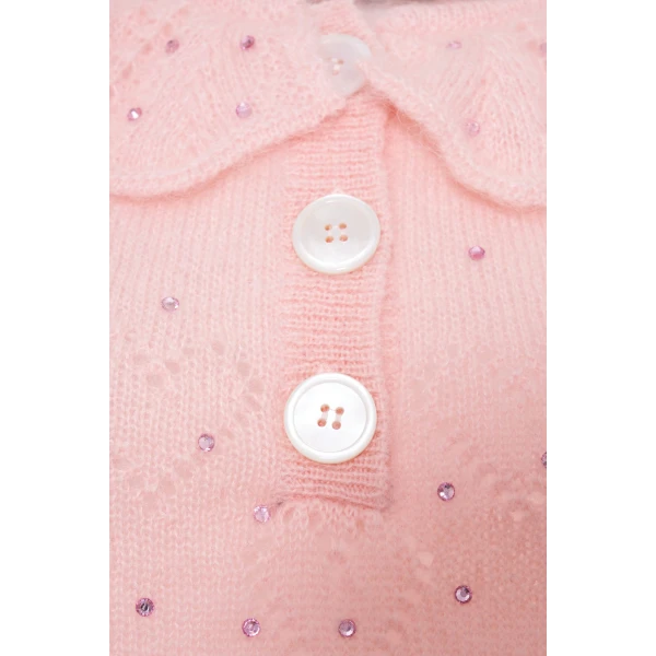 Knitted Mohair Jumper With Hotfix - Image 4