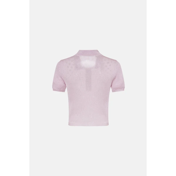 Lurex Knit Jumper With Metal Hotfix - Image 3