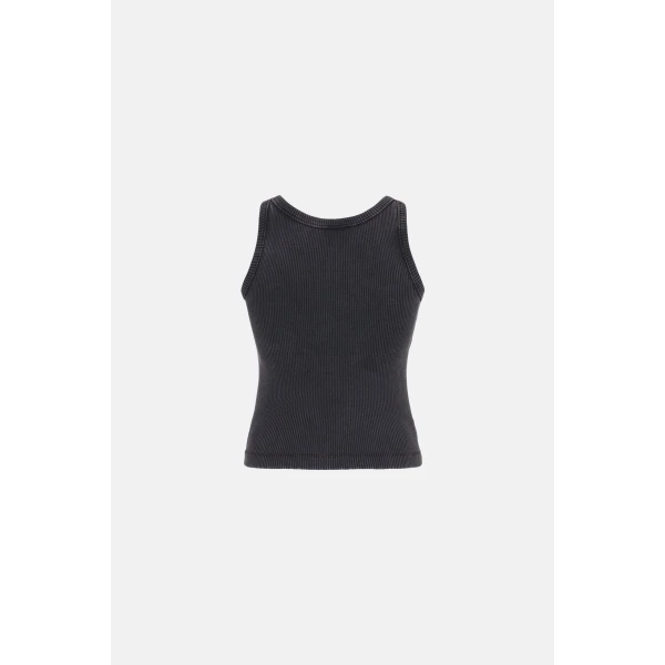 Ribbed Jersey Tank Top With Patch - Image 3
