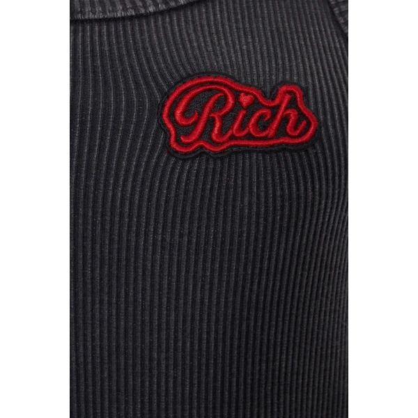 Ribbed Jersey Tank Top With Patch - Image 4