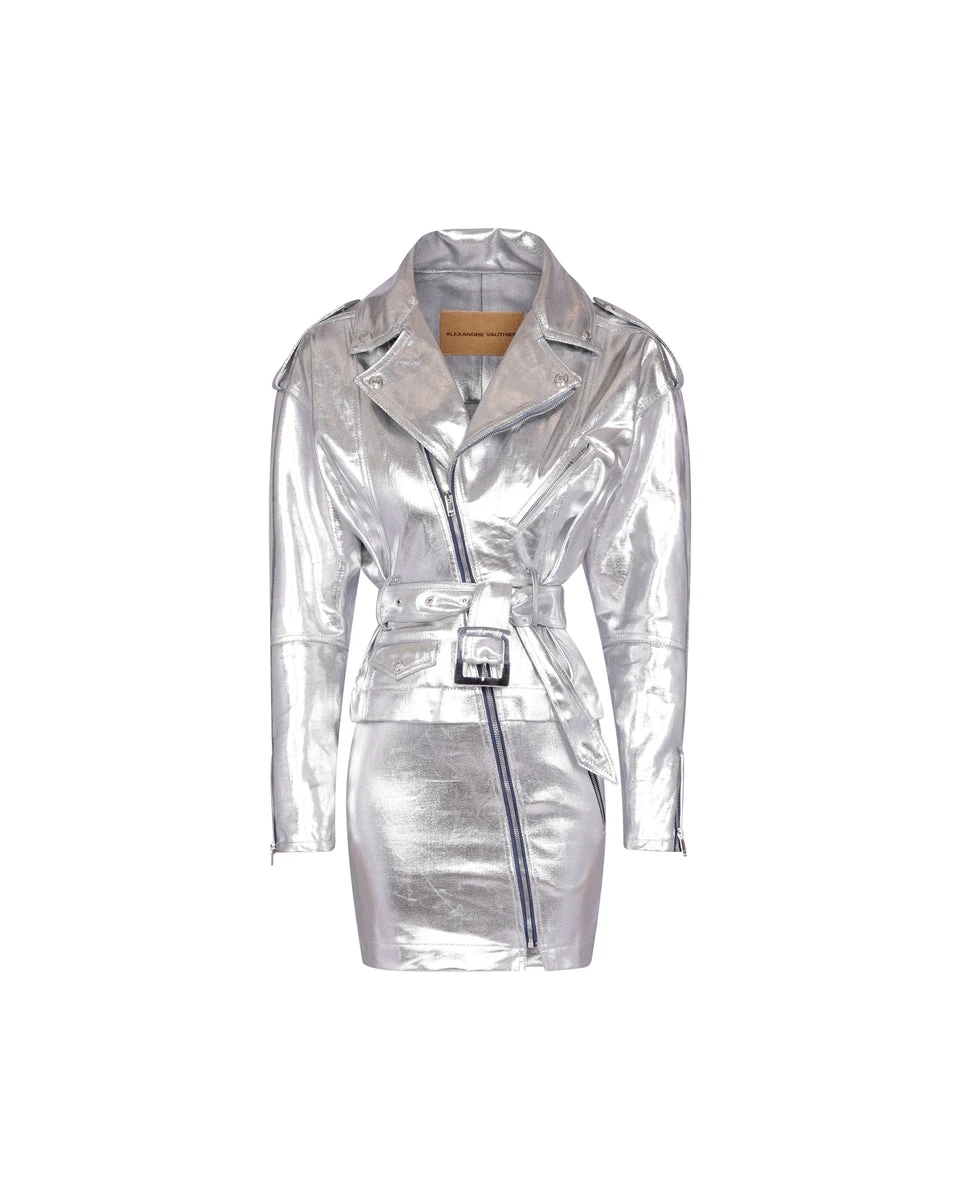 Alexandre-Vauthier-Coated-Denim-Dress Alexandre Vauthier dress