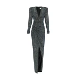 Alexandre-Vauthier-Crystalized-V-Neck-Maxi-Dress Alexandre Vauthier dress