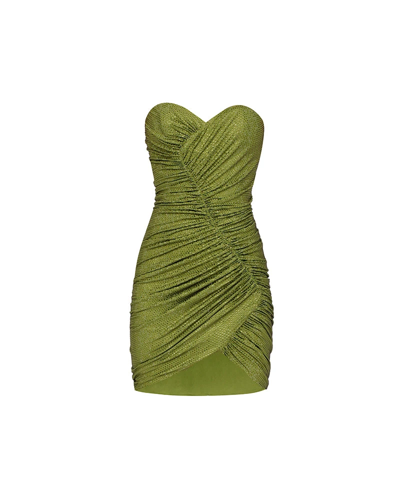 Alexandre-Vauthier-Crystallized-Bustier-Mini-Dress Alexandre Vauthier dress