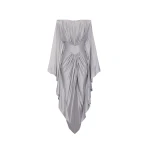 Alexandre-Vauthier-Fitted-Bat-sleeves-Maxi-Dress Alexandre Vauthier dress