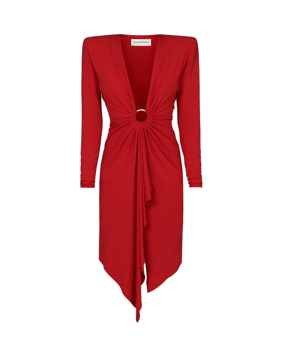 Alexandre-Vauthier-V-Neck-Mini-Dress Alexandre Vauthier dress