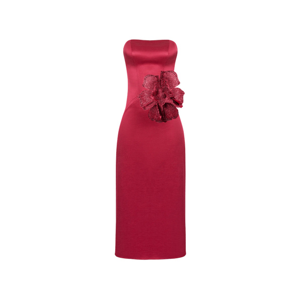 Loulou Brand Breakfast At TiffanyS Dress In Red85283 nobg
