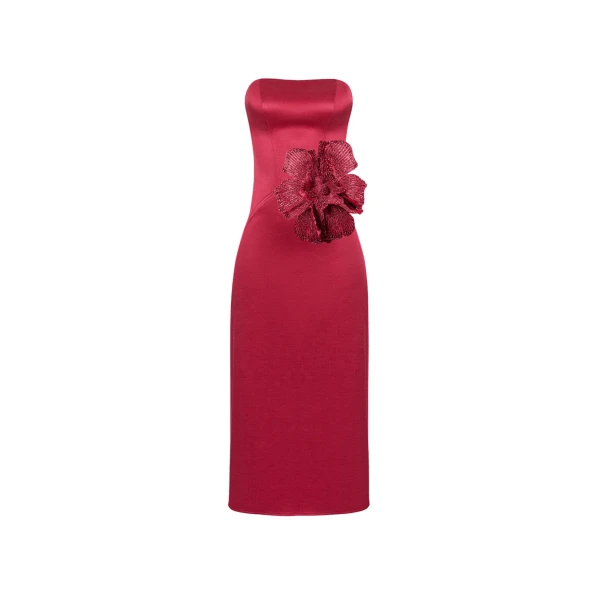 Loulou Brand Breakfast At TiffanyS Dress In Red85283 nobg