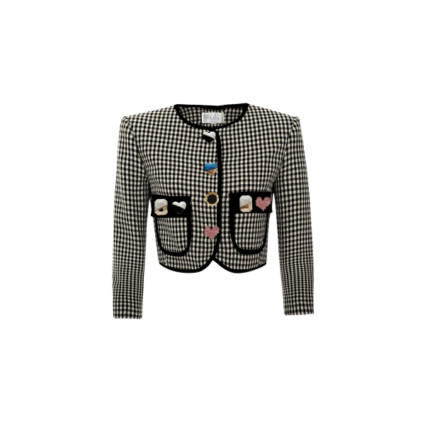 Loulou Brand Chicago Cropped Blazer36983 nobg