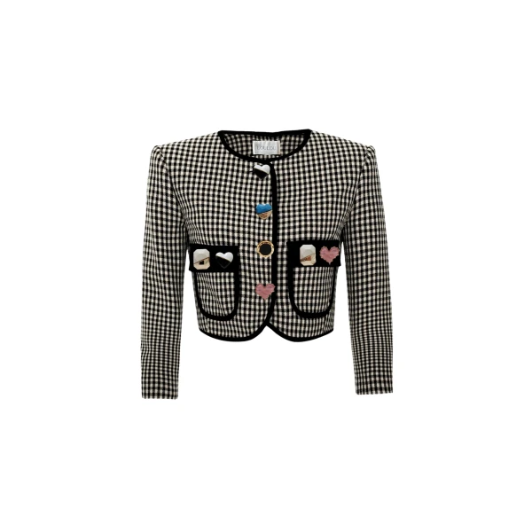 Loulou Brand Chicago Cropped Blazer36983 nobg