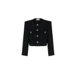 Loulou Brand Dreamgirls Cropped Tweed Blazer42197 nobg