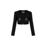 Loulou Brand Now Voyager Lurex Tweed Blazer24001 nobg