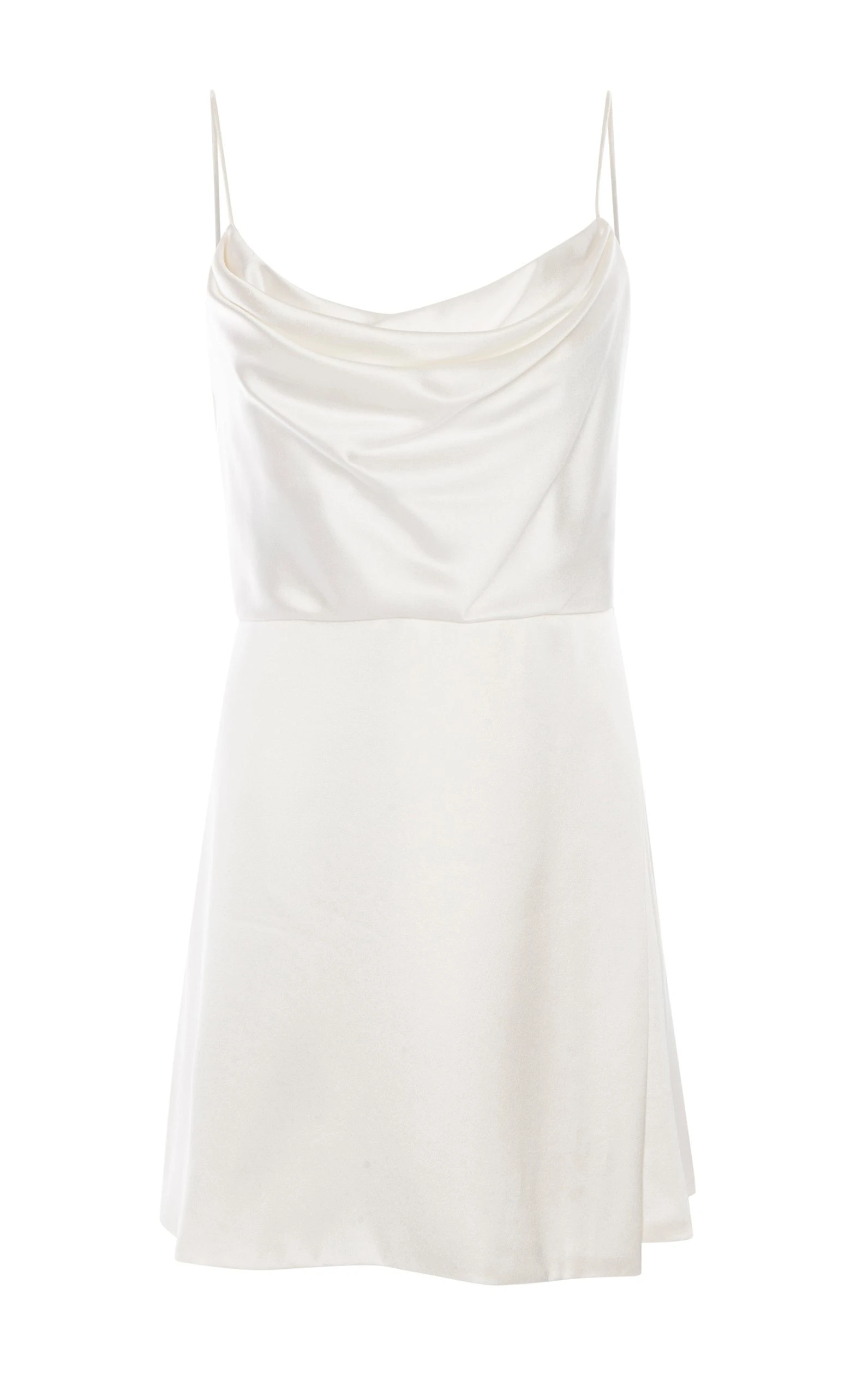 Markarian Gloria White Silk Mini Dress Markarian