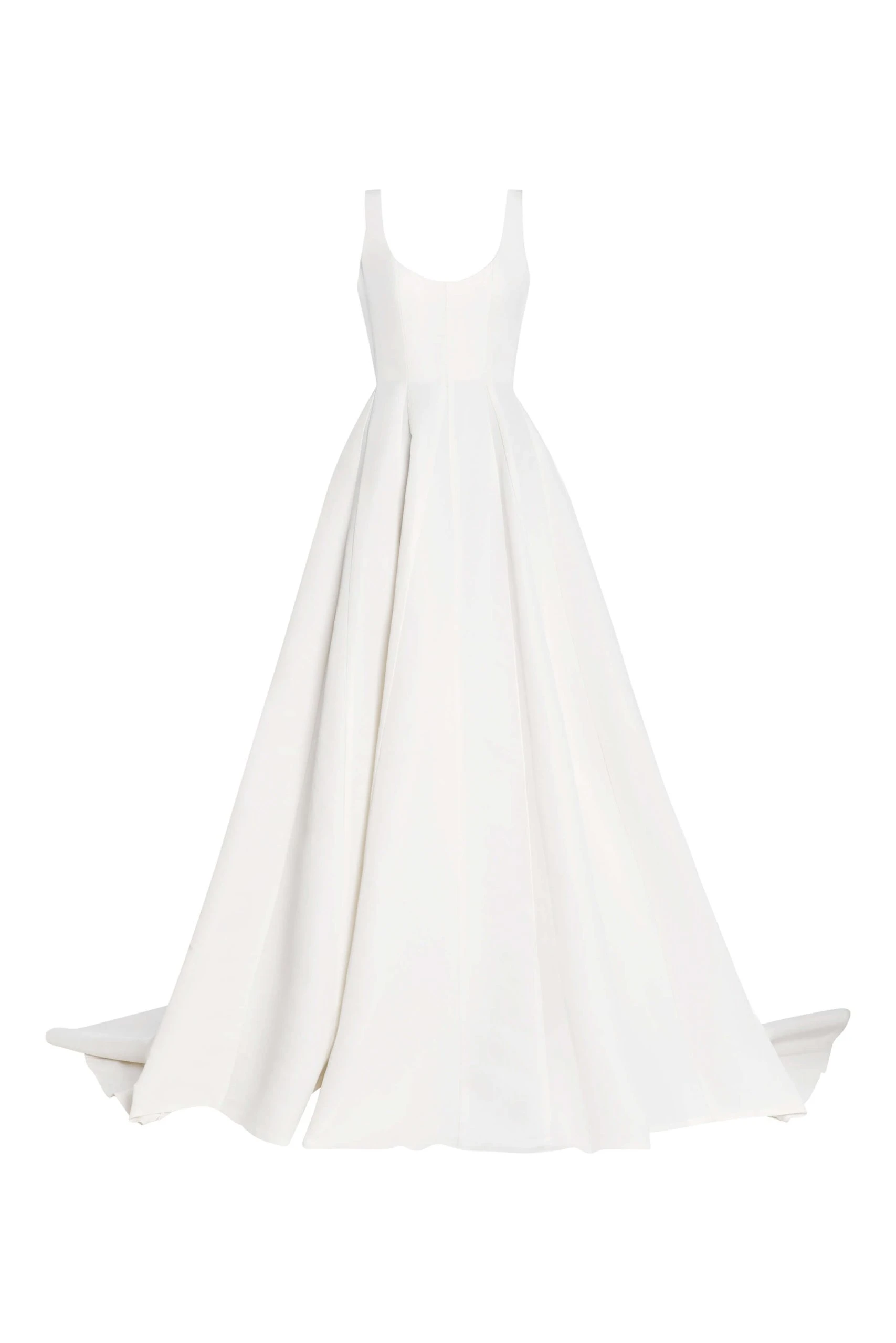 Markarian Guinevere White Silk Paneled Gown Markarian
