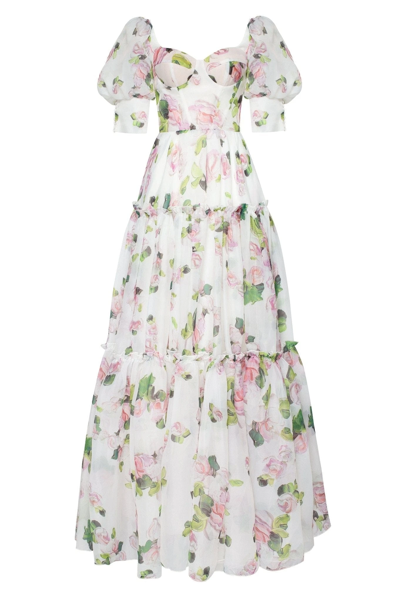 Milla Apple Blossom Feminine voluminous sheer sleeves dress Milla dress