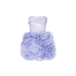 Milla Appliquéd organza lavender mini dress Milla dress