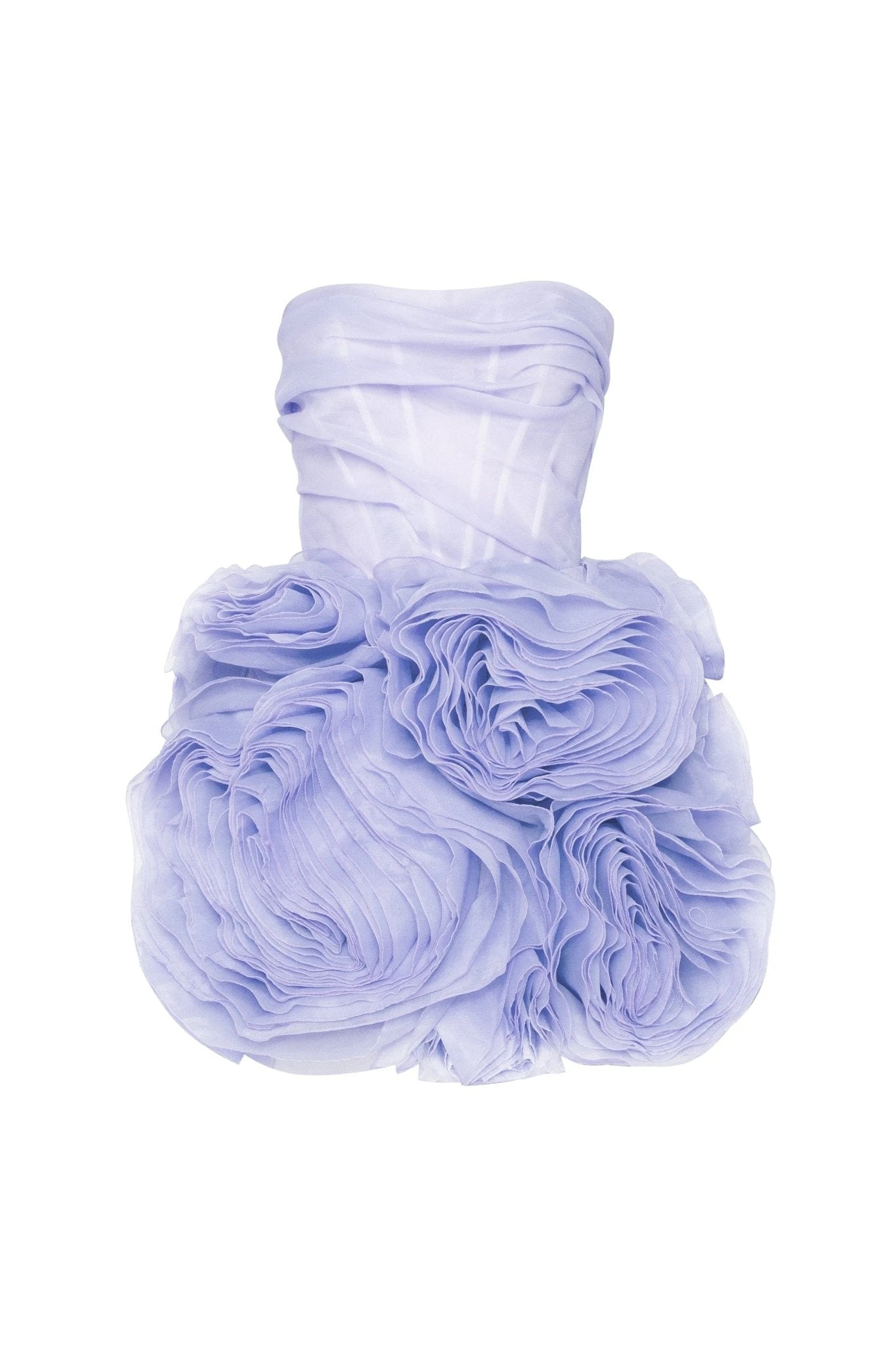 Milla Appliquéd organza lavender mini dress Milla dress