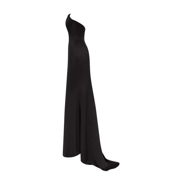 Black Elegant strapless trumpet evening gown - Image 7