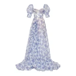 Milla Blue Hydrangea maxi princess dress Milla dress