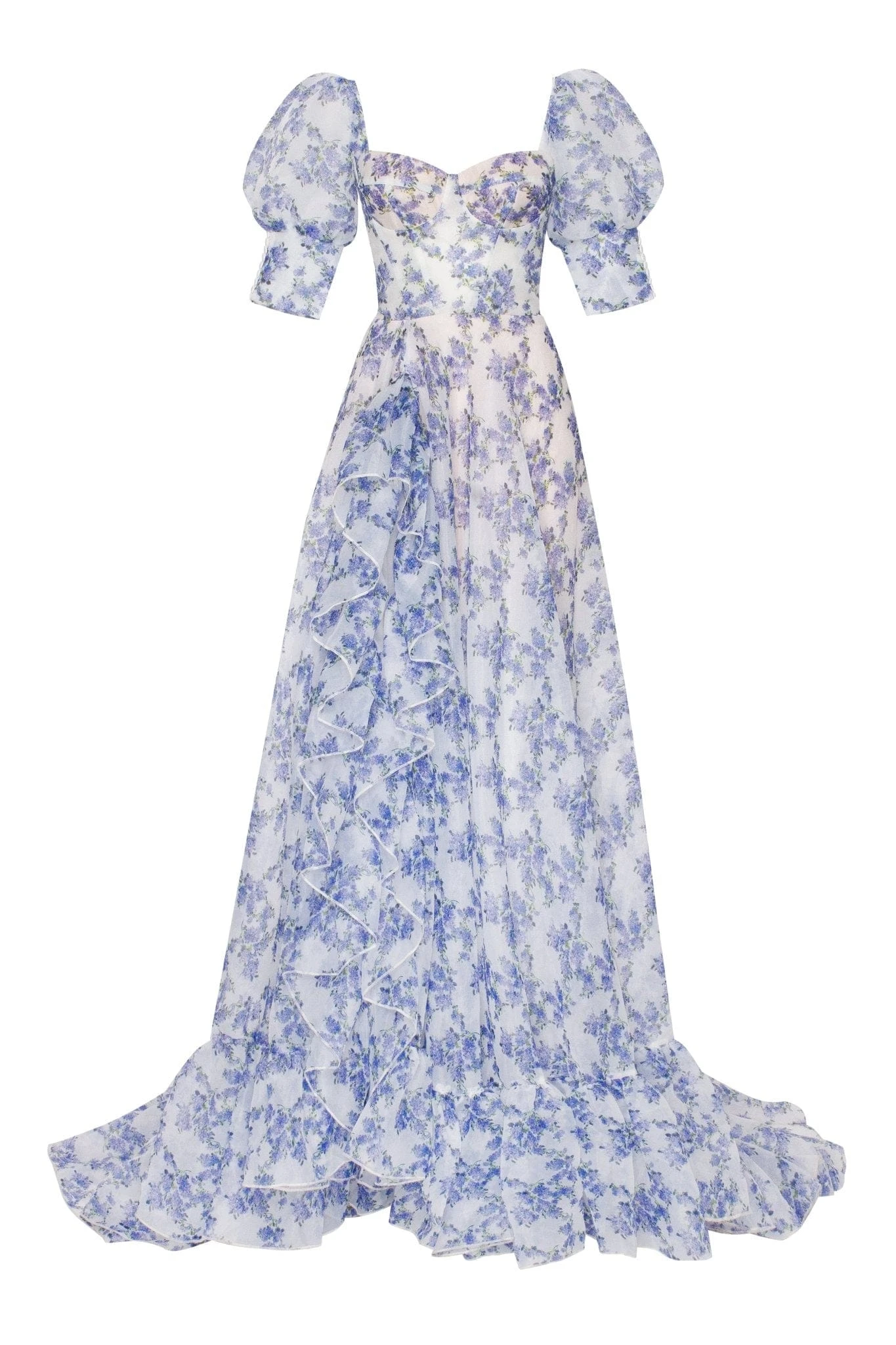 Milla Blue Hydrangea maxi princess dress Milla dress