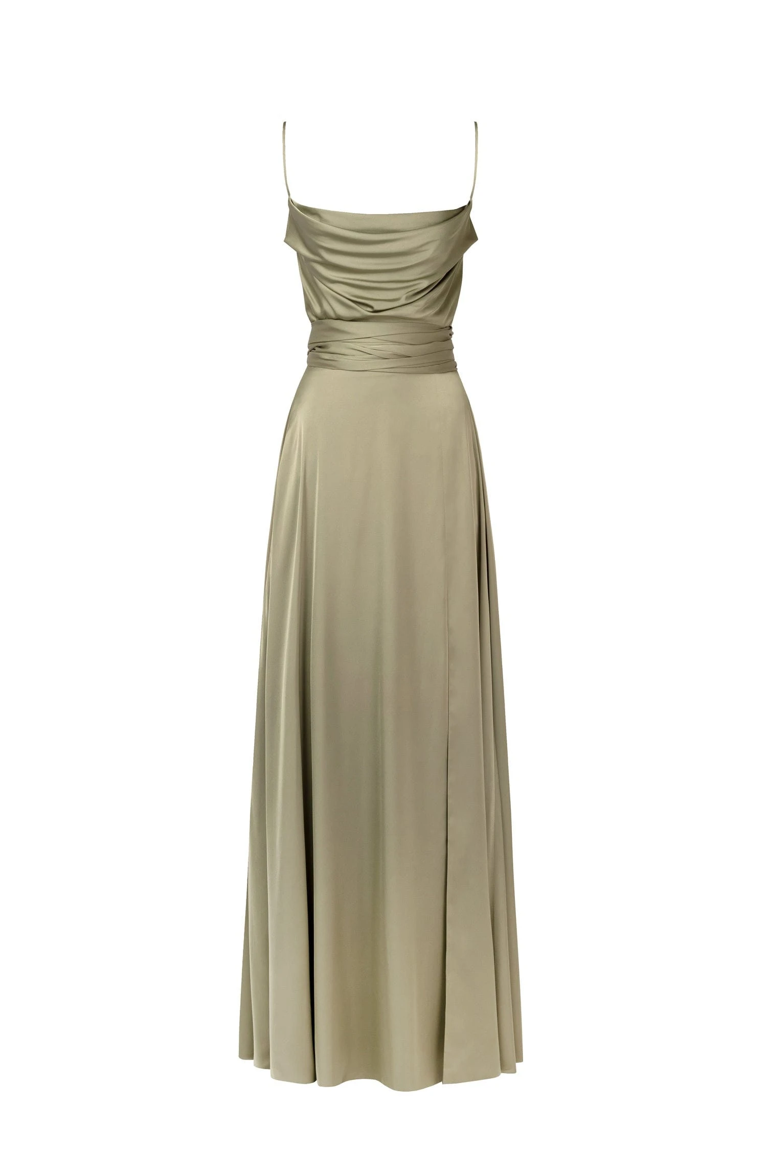 Milla Boudoir olive silk slip dress Milla dress