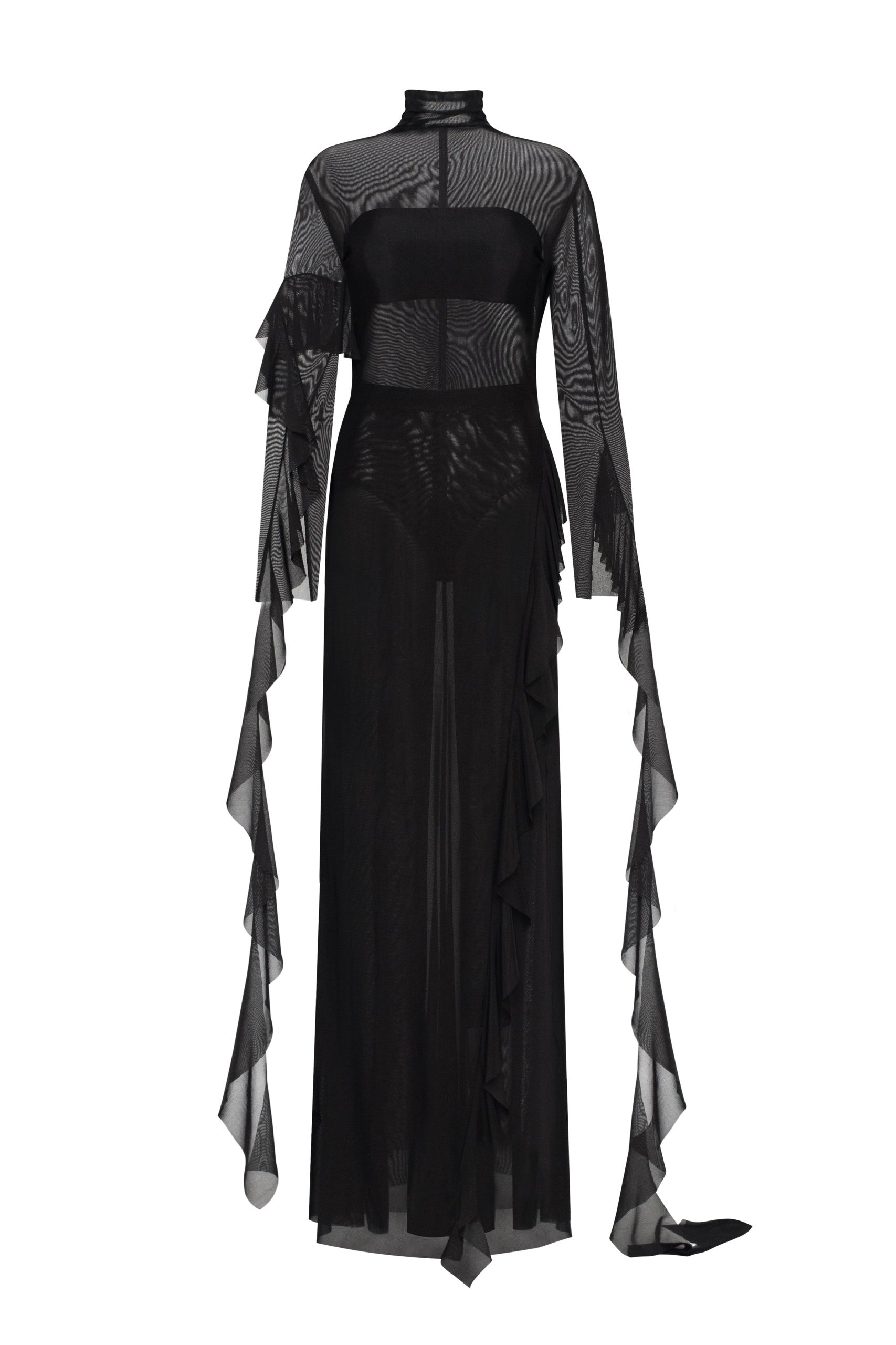 Milla Chic sheer co-ord set in black, Xo Xo
