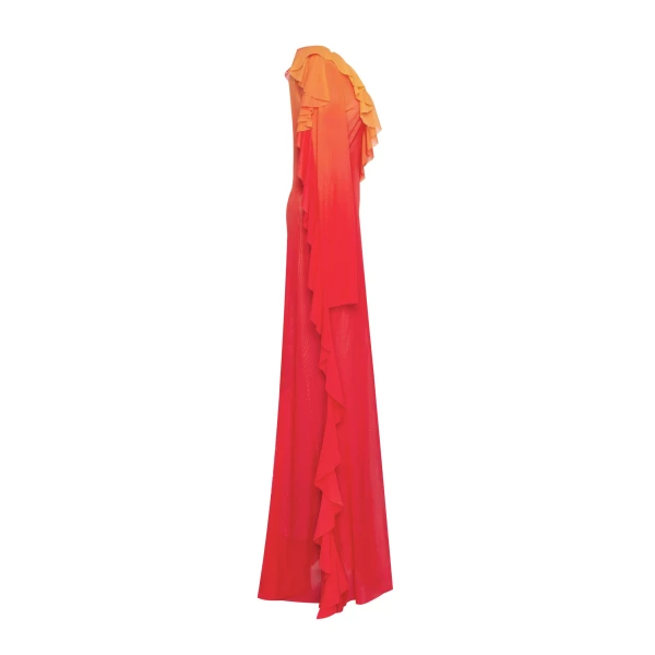 Flowy coral maxi dress, Xo Xo - Image 7