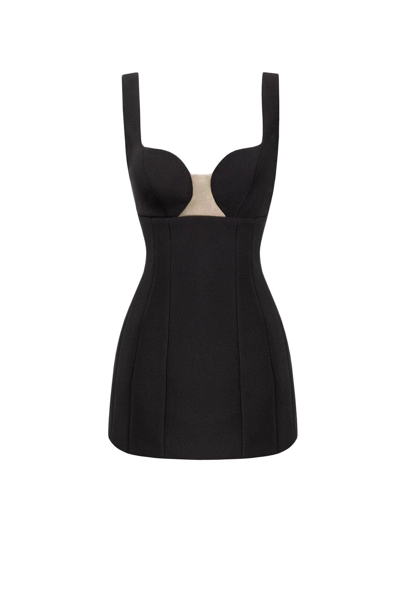 Milla Glossy ultra mini dress in black with cutouts Milla dress