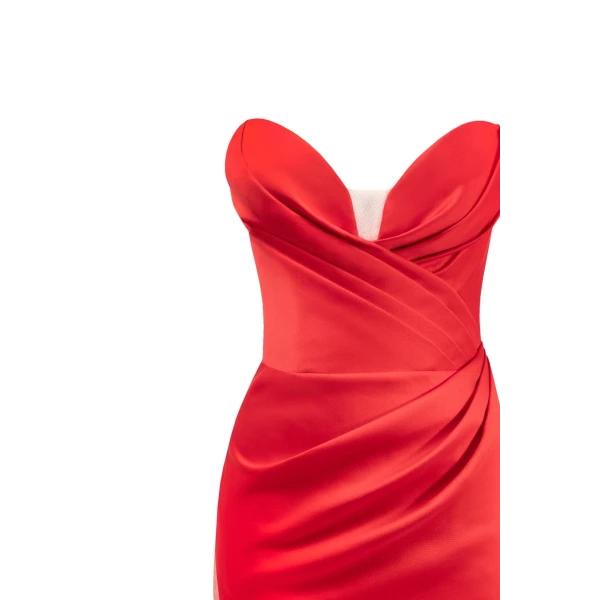Gorgeous scarlet red mini dress - Image 7