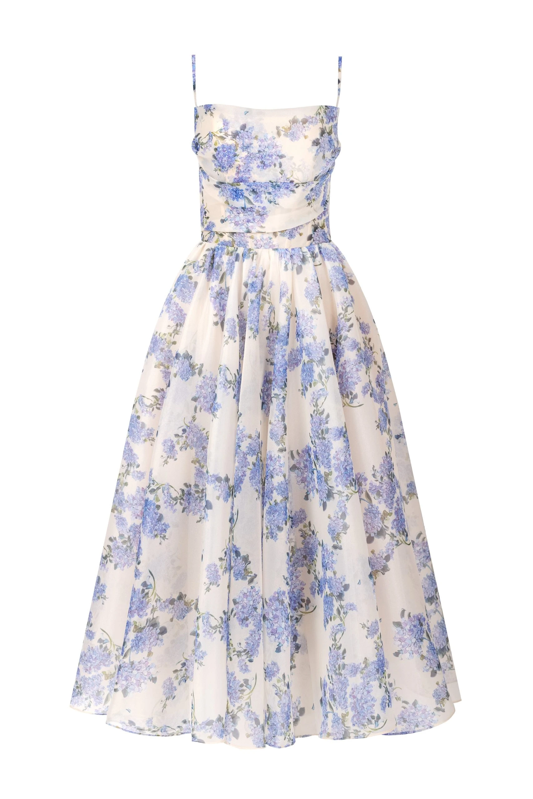 Milla Hydrangea spaghetti strap midi dress Milla dress
