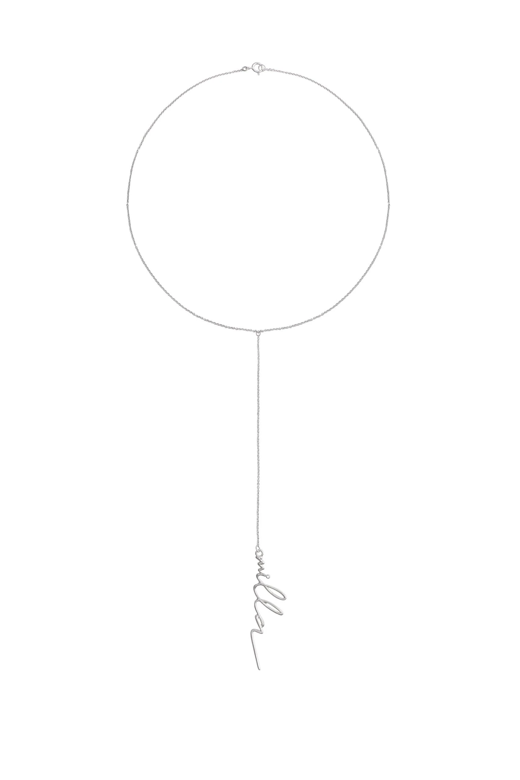 Milla Lariat necklace with Milla's signature Milla dress