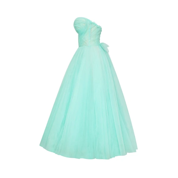 Mint green tender midi tulle dress - Image 7