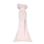 Milla Misty Rose Princess strapless gown with thigh slit Milla dress