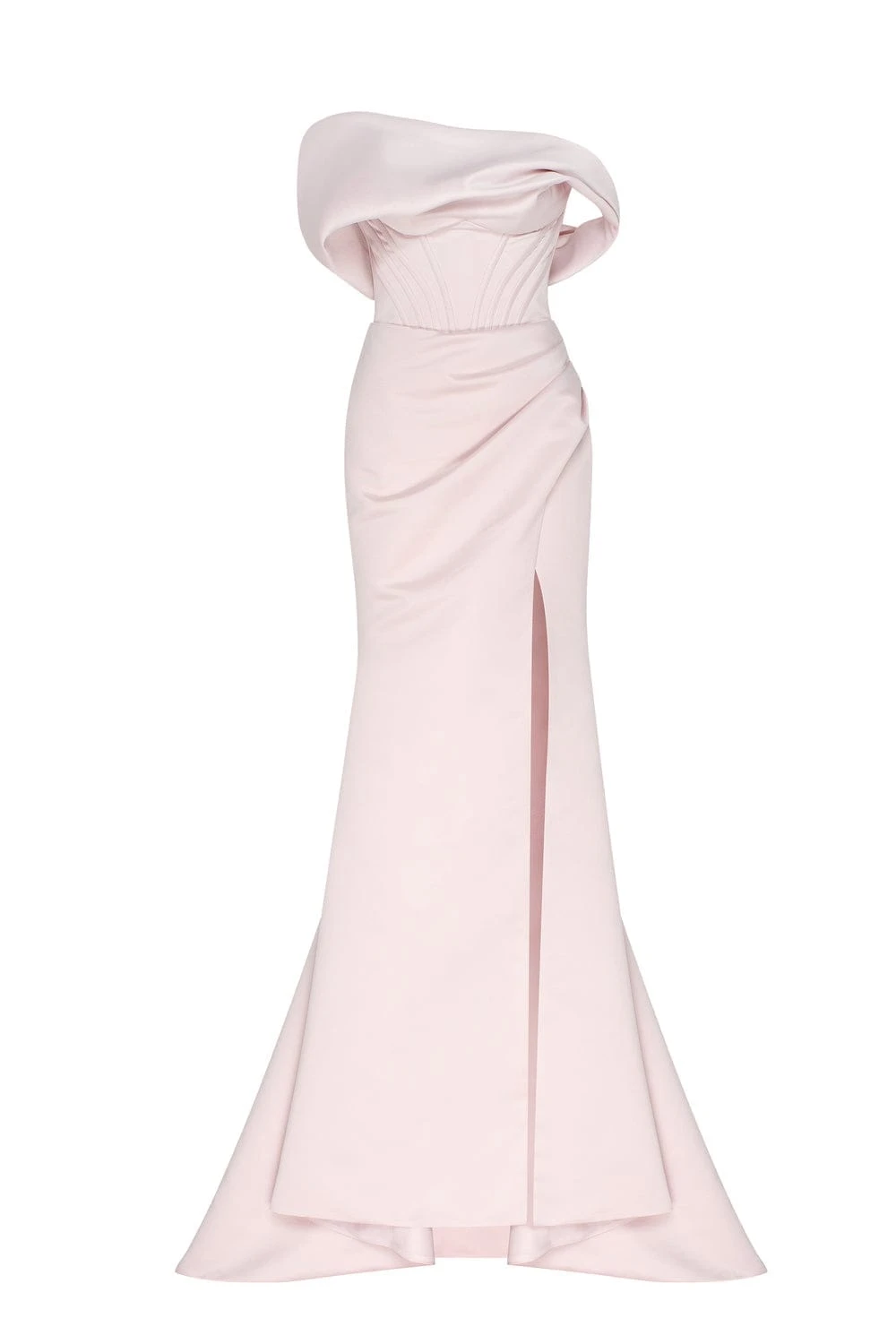 Milla Misty Rose Princess strapless gown with thigh slit Milla dress