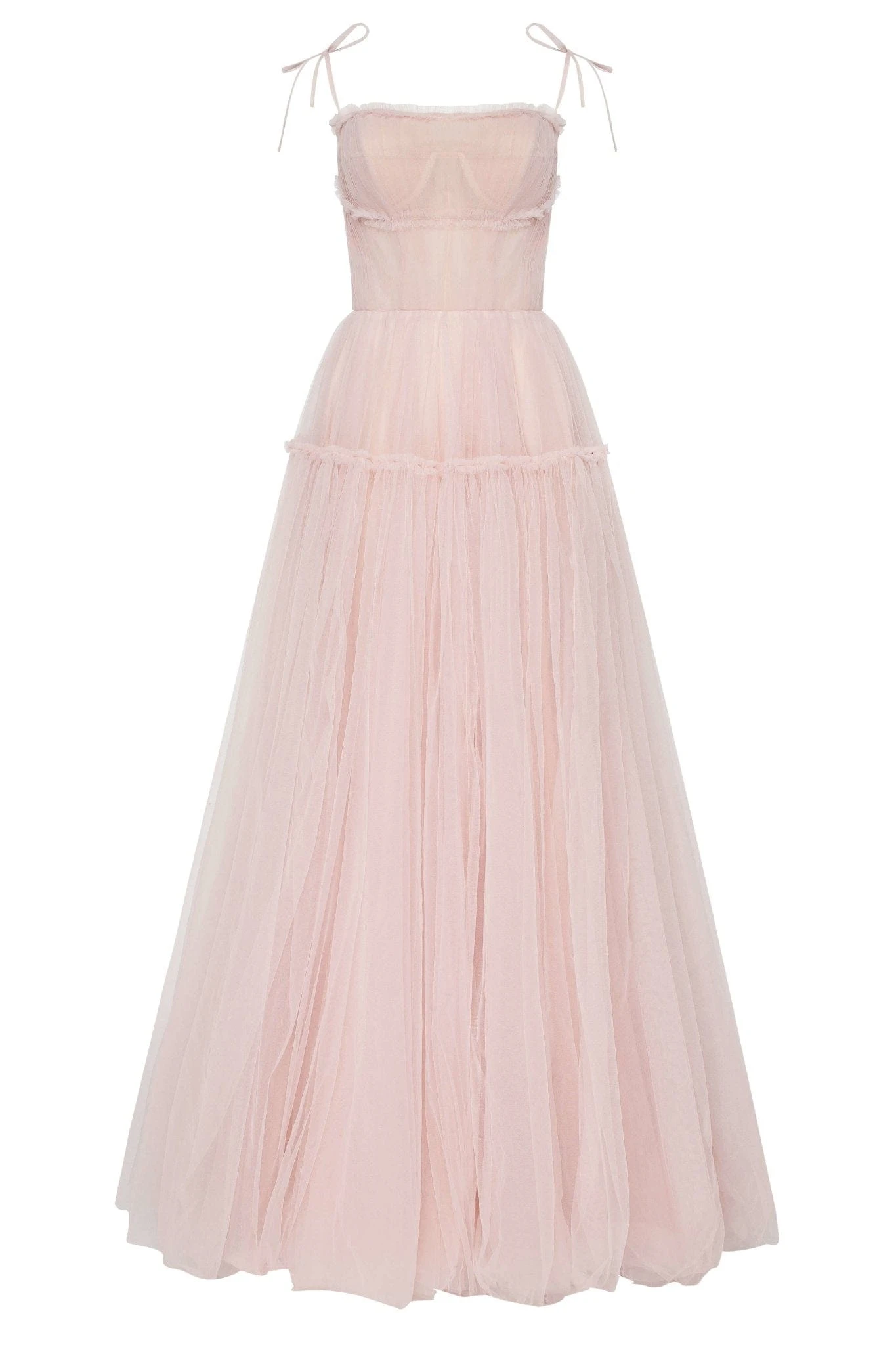 Milla Misty Rose Tie-straps tulle prom dress Milla dress