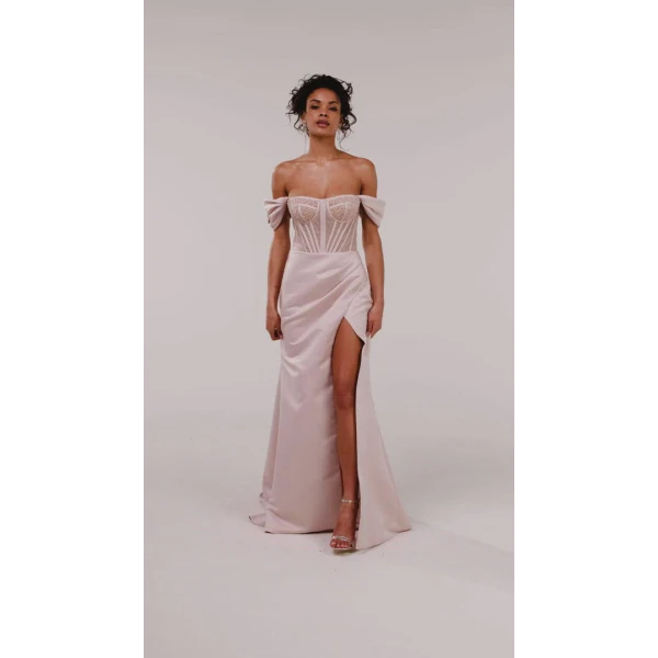 Off-the-Shoulder Prom Maxi Dress - Image 7