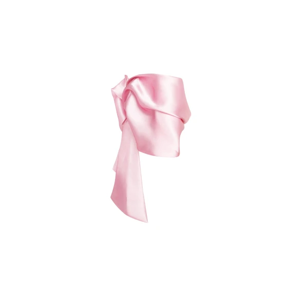 Pink organza off-shoulder blouse with meringue flounces, Xo Xo - Image 7