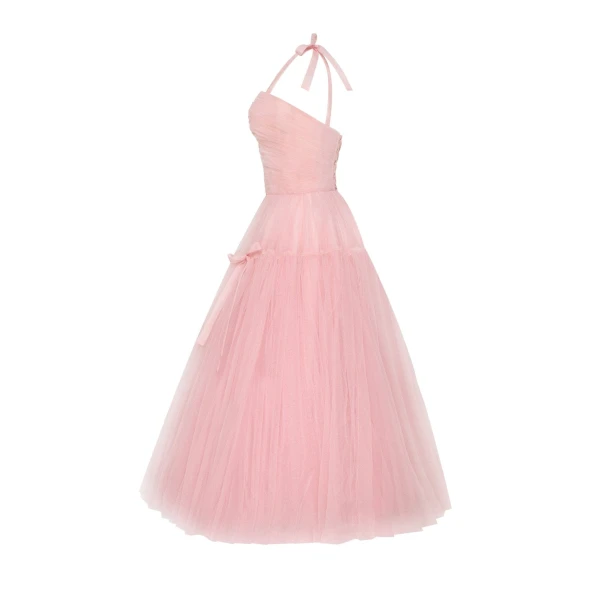 Pink tie-straps tulle dress - Image 7
