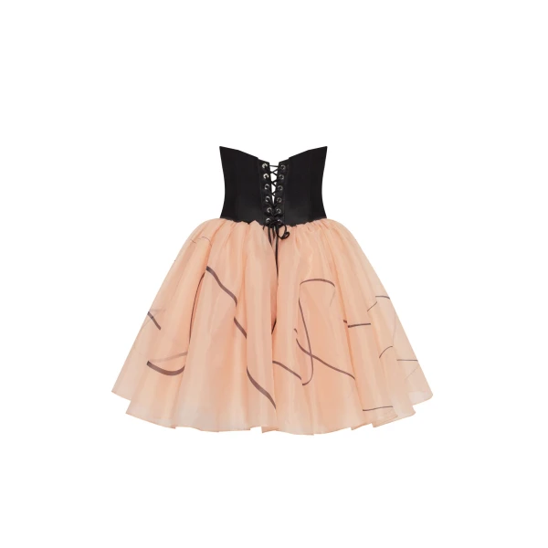 Puffy mini dress with Milla's signature, Xo Xo - Image 7