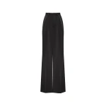 Milla Refined black pants cut from Italian satin Milla dress