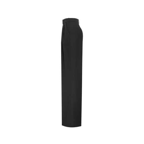 Refined black pants cut from Italian satin, Xo Xo - Image 7