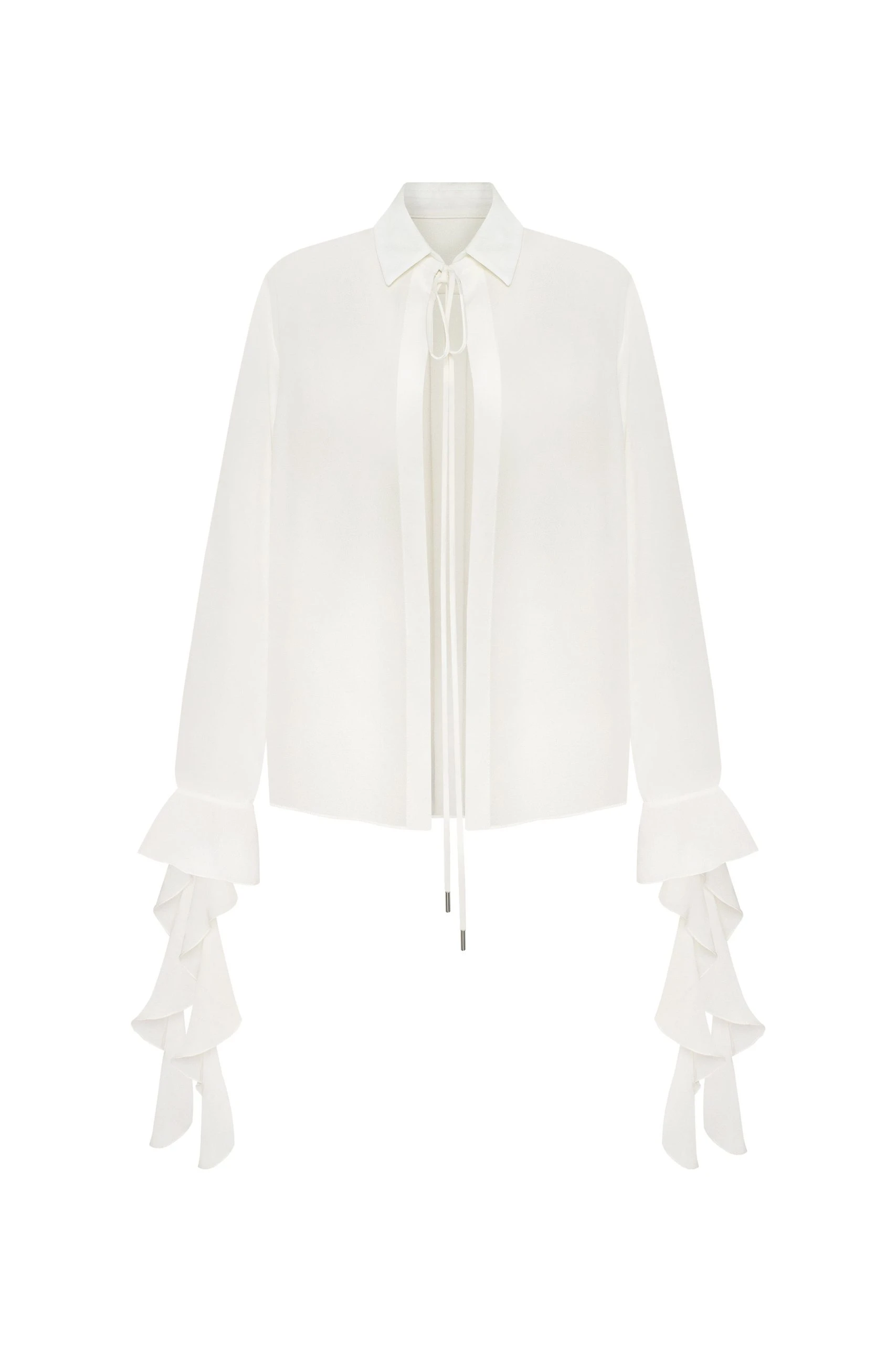 Milla Ruffled blouse in white Milla dress