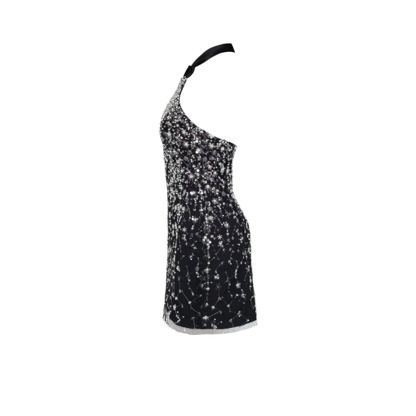 Striking halterneck crystal-embellished mini dress, Xo Xo - Image 7