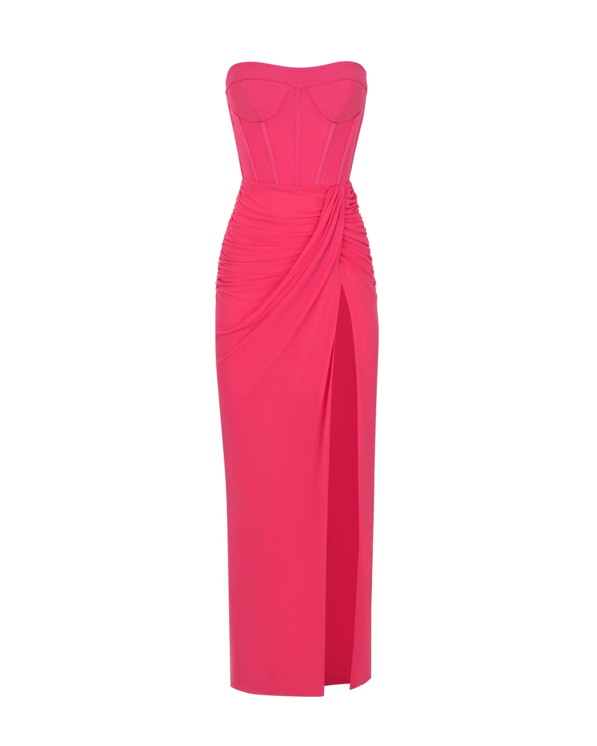 Milla Striking pink off-the-shoulder maxi dress Milla dress