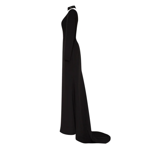 Trumpet gown with detachable sleeve - Image 7